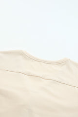 Apricot V-Neck Button-Up Cardigan with Pockets from MsDressly