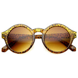 Classic Retro Keyhole Round P3 Frame Sunglasses 9196 from zeroUV