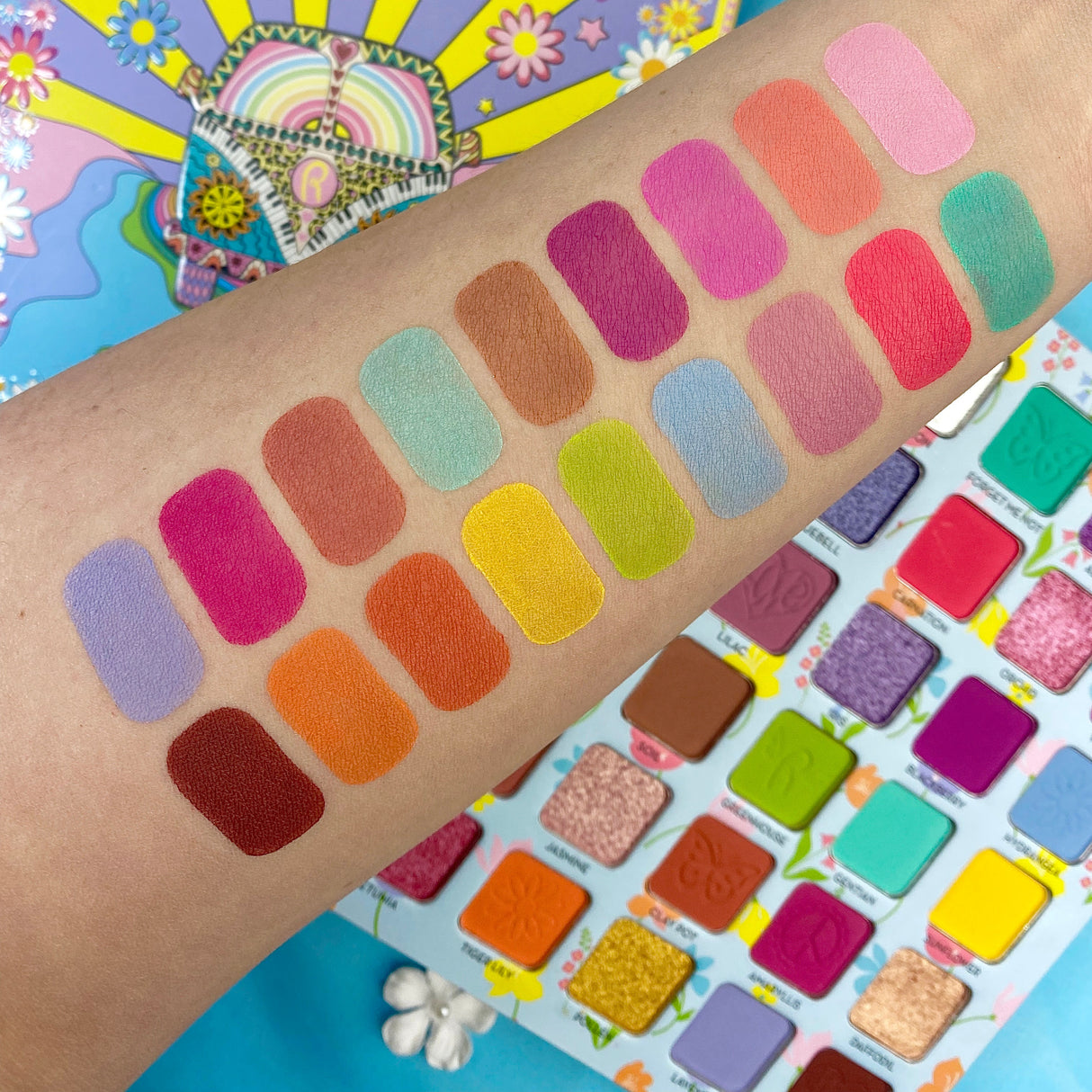 Flower Child 30 Pressed Pigment & Shadows - Freshly Cut from Rude Cosmetics