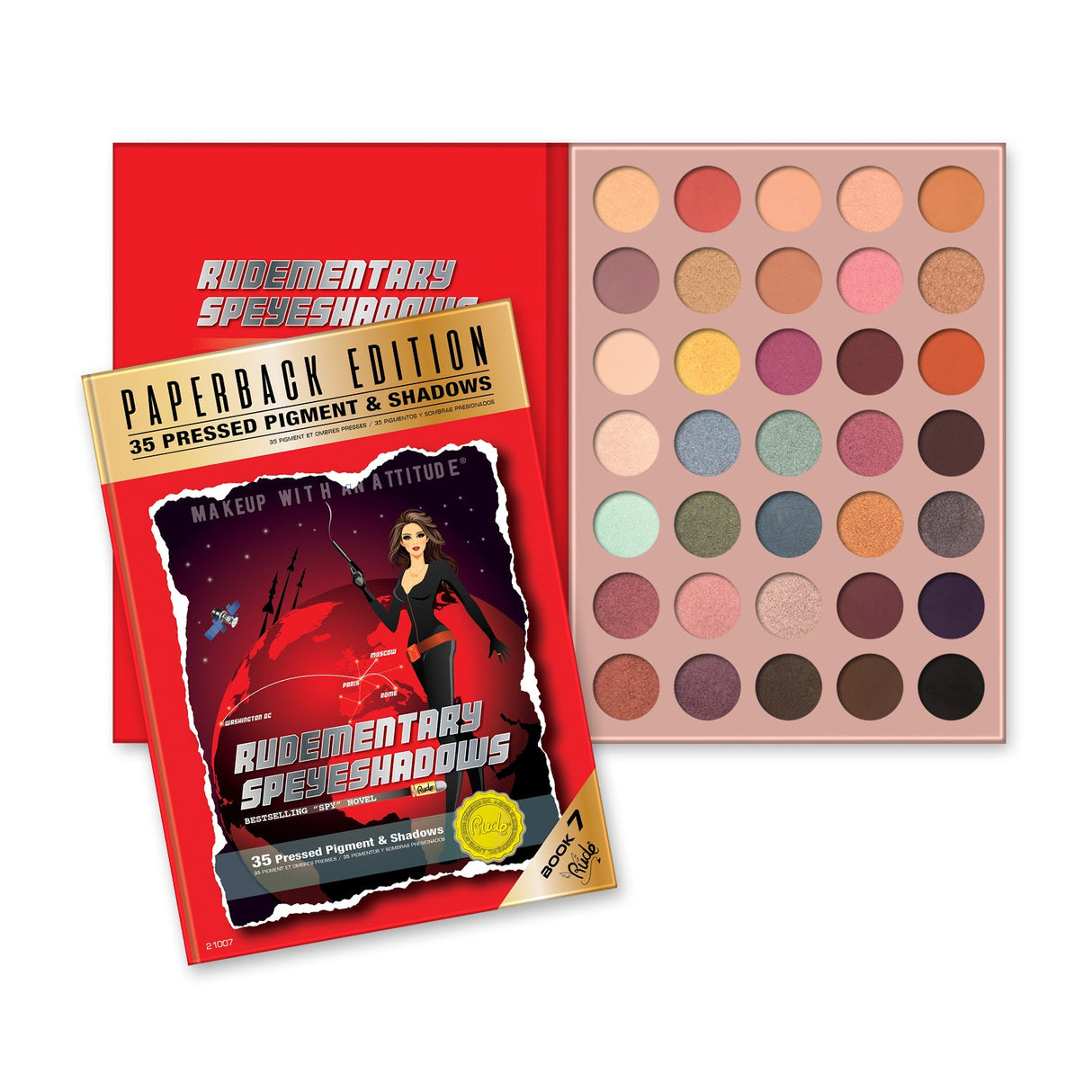 Rudementary Speyeshadows Eyeshadow Palette - Paperback Edition from Rude Cosmetics