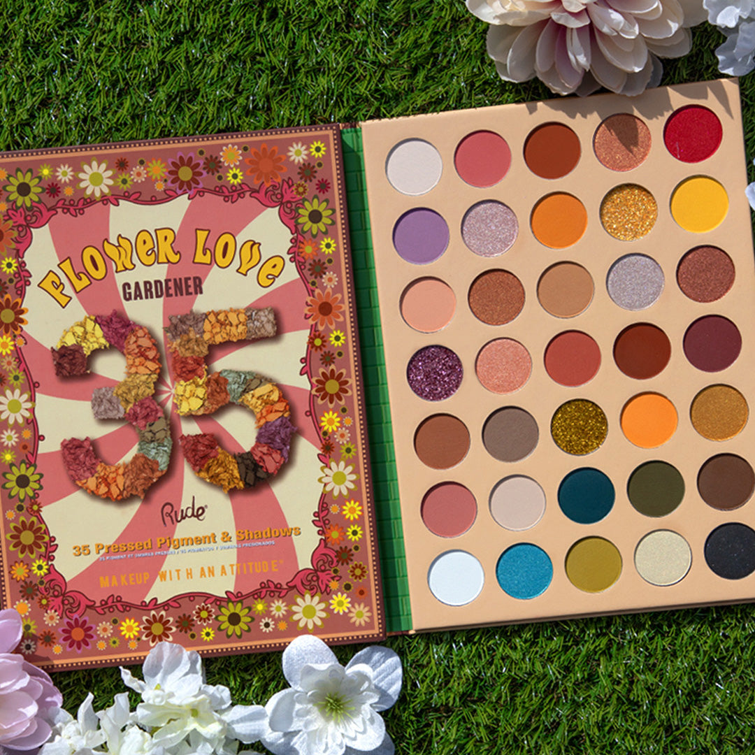 Flower Love 35 Pressed Pigment & Shadows - Gardener from Rude Cosmetics