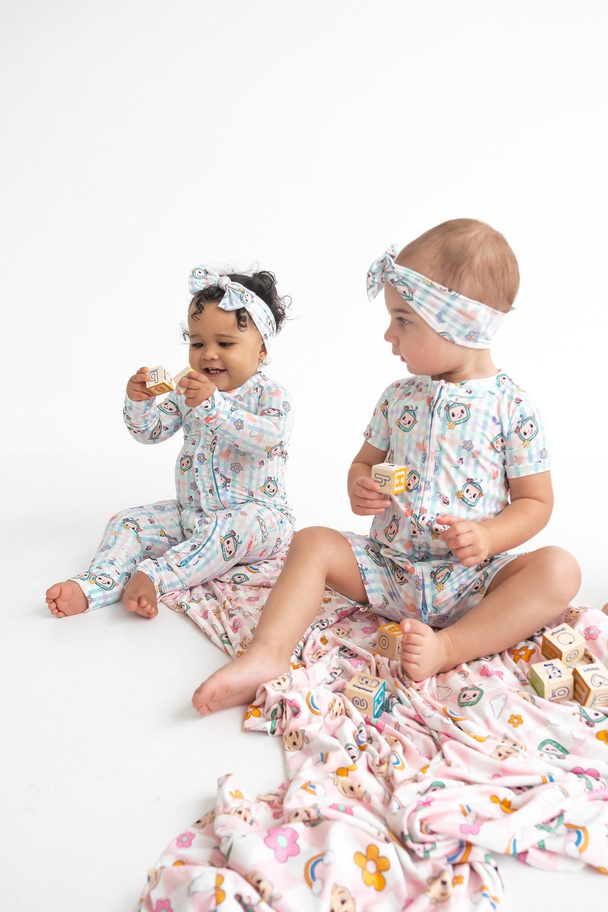 Dream Big Little Co x CoComelon SPRINGTIME MELON DREAM RUFFLE ROMPER from DREAM BIG LITTLE CO