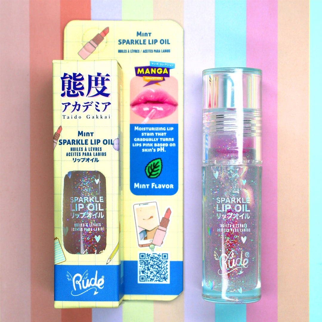 Manga Collection Sparkle Lip Oil From Rude Cosmetics