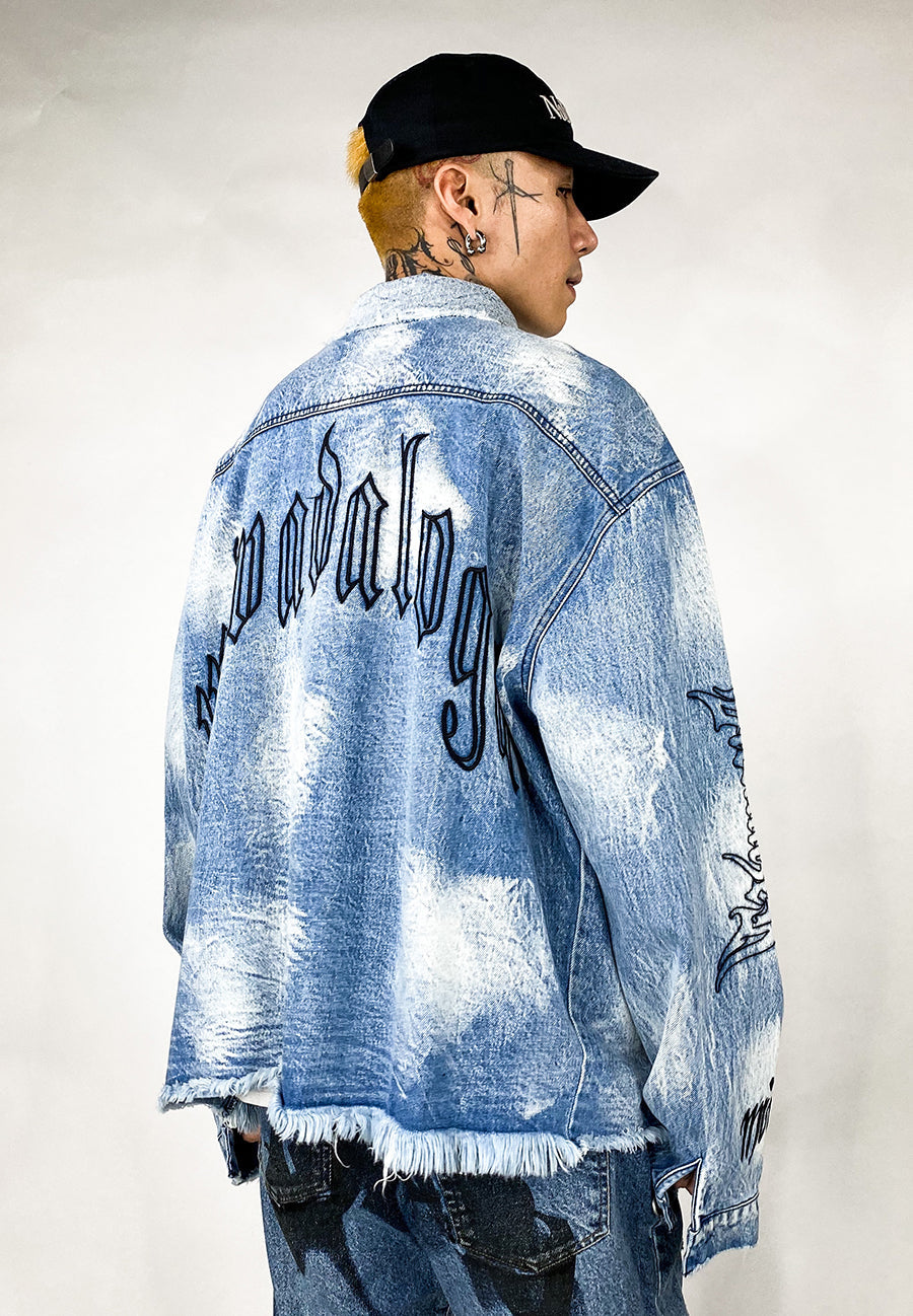 Shadow Destruction Denim Jacket from Niepce Inc