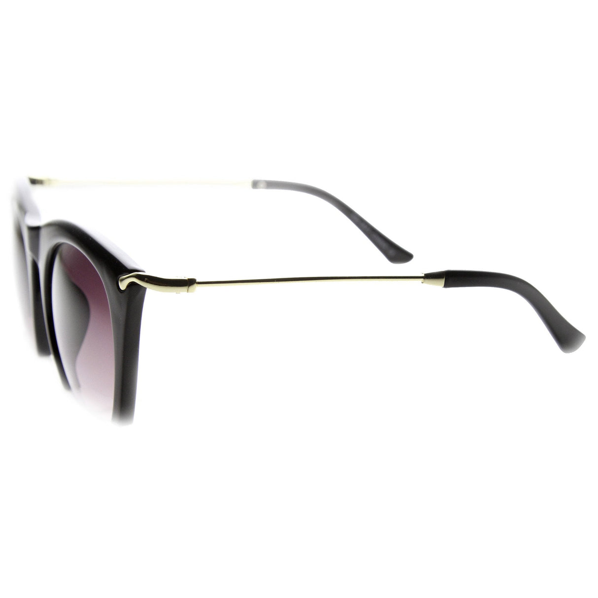 Trendy Women's Fashion Half Frame Cat Eye Sunglasses 9651 from zeroUV