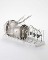 Adjustable Pot Lid Organizer - Steel from Yamazaki Home