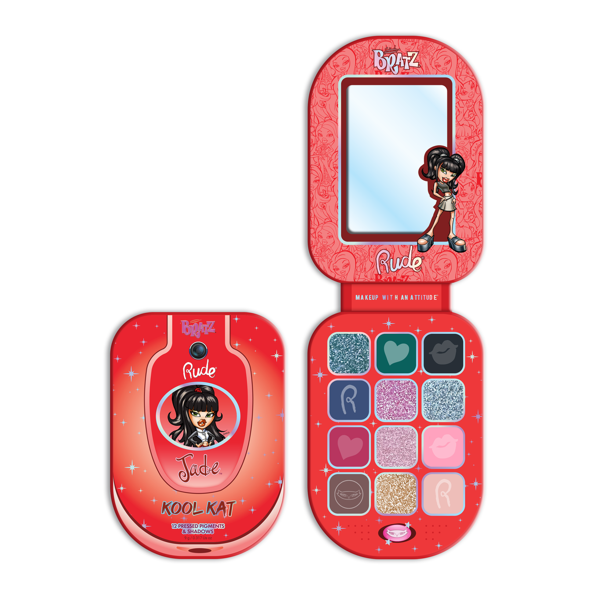 Bratz Jade Eyeshadow Palette - Kool Kat from Rude Cosmetics