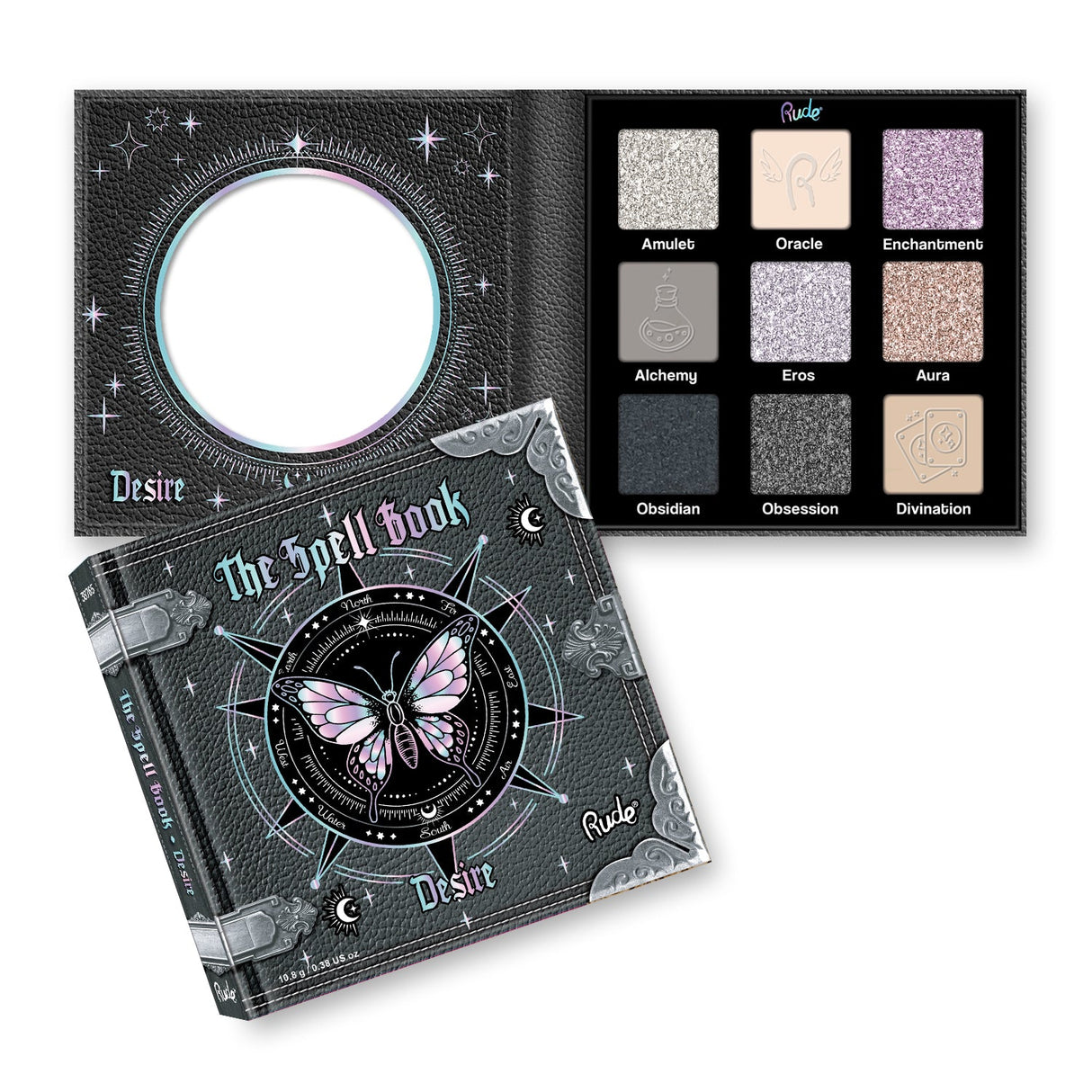 The Spell Book Palette from Rude Cosmetics