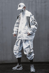 White Atom Bomb Shipment Windbreaker Jacket From Niepce Inc