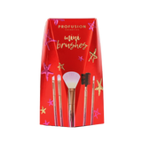 Crimson Mini Brushes – 5-Piece Mini Brush Set from Profusion Cosmetics