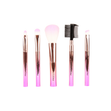 Crimson Mini Brushes – 5-Piece Mini Brush Set from Profusion Cosmetics