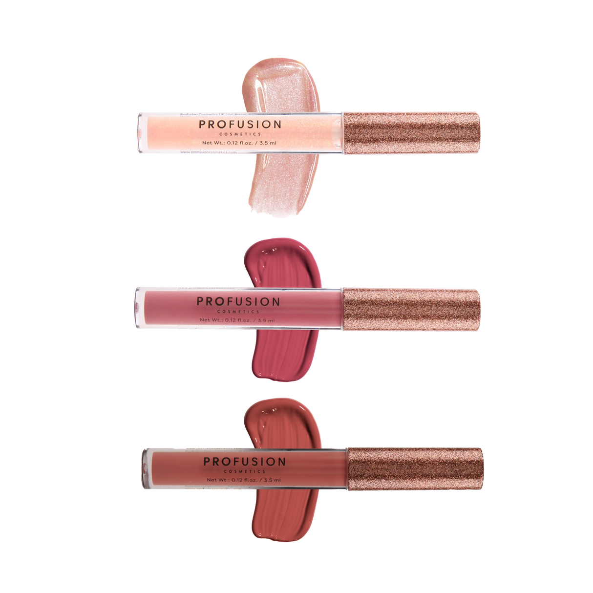 Crimson Perfect Pout – 3-Piece Lip Gloss Set from Profusion Cosmetics