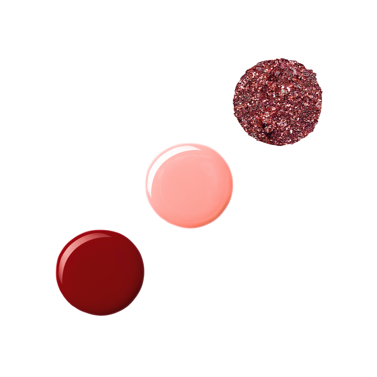 Crimson Gel Nails – 4-Piece Nail Polish Set with Top Coat from Profusion Cosmetics