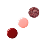 Crimson Gel Nails – 4-Piece Nail Polish Set with Top Coat from Profusion Cosmetics