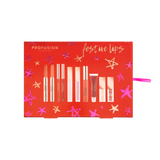 Crimson Festive Lips – 10-Piece Lip Collection from Profusion Cosmetics