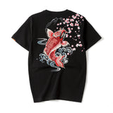 Dancing Fish Embroidery Tee from Niepce Inc