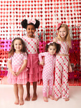 BUBBLEGUM CHECKERS DREAM TUTU DRESS from DREAM BIG LITTLE CO