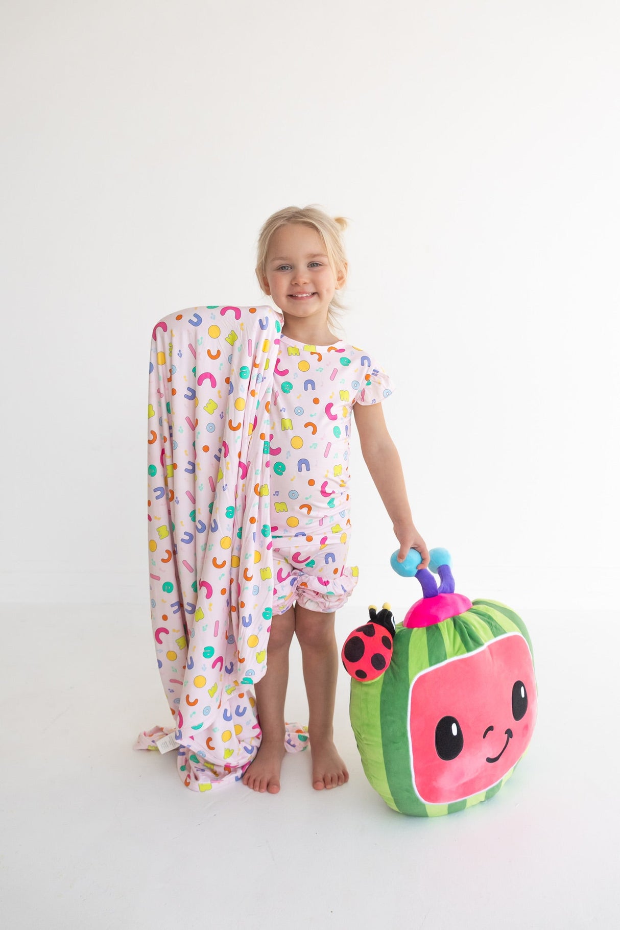 Dream Big Little Co x CoComelon ALPHABET DREAM CAP SEEVE TOP from DREAM BIG LITTLE CO