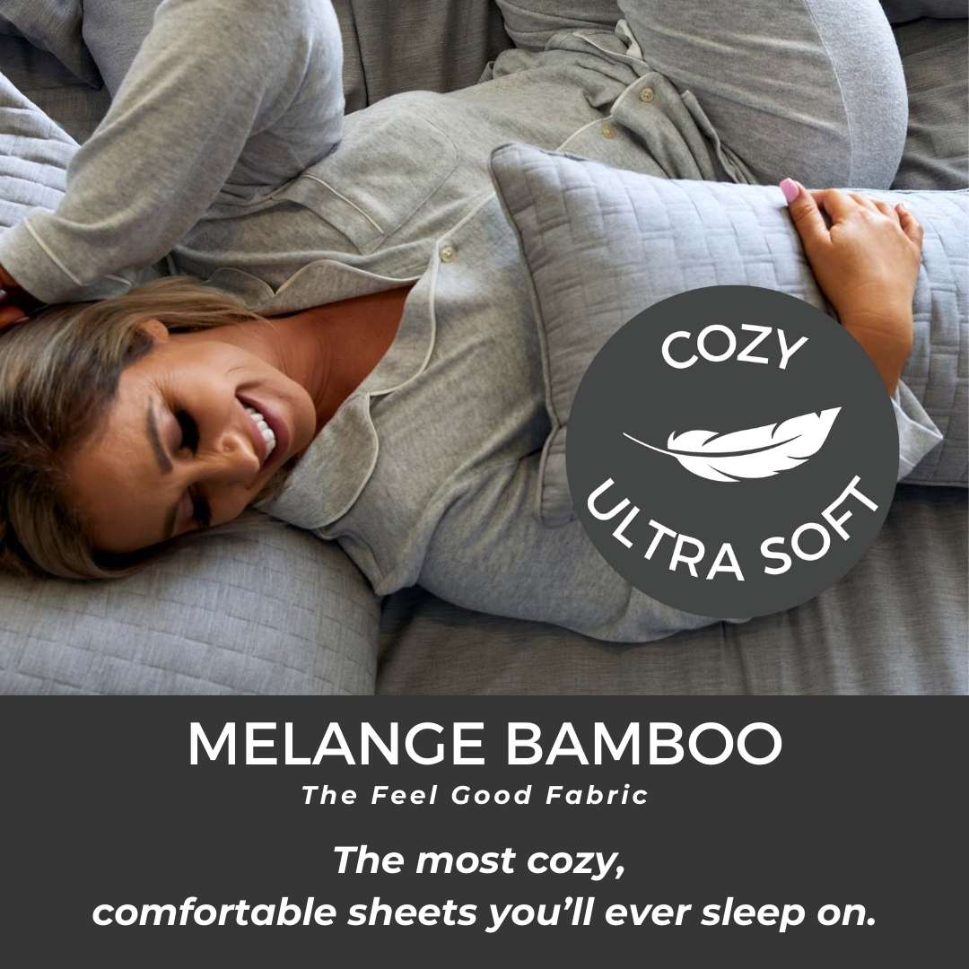 Bamboo Cotton Bed Sheets - Silver from BedVoyage