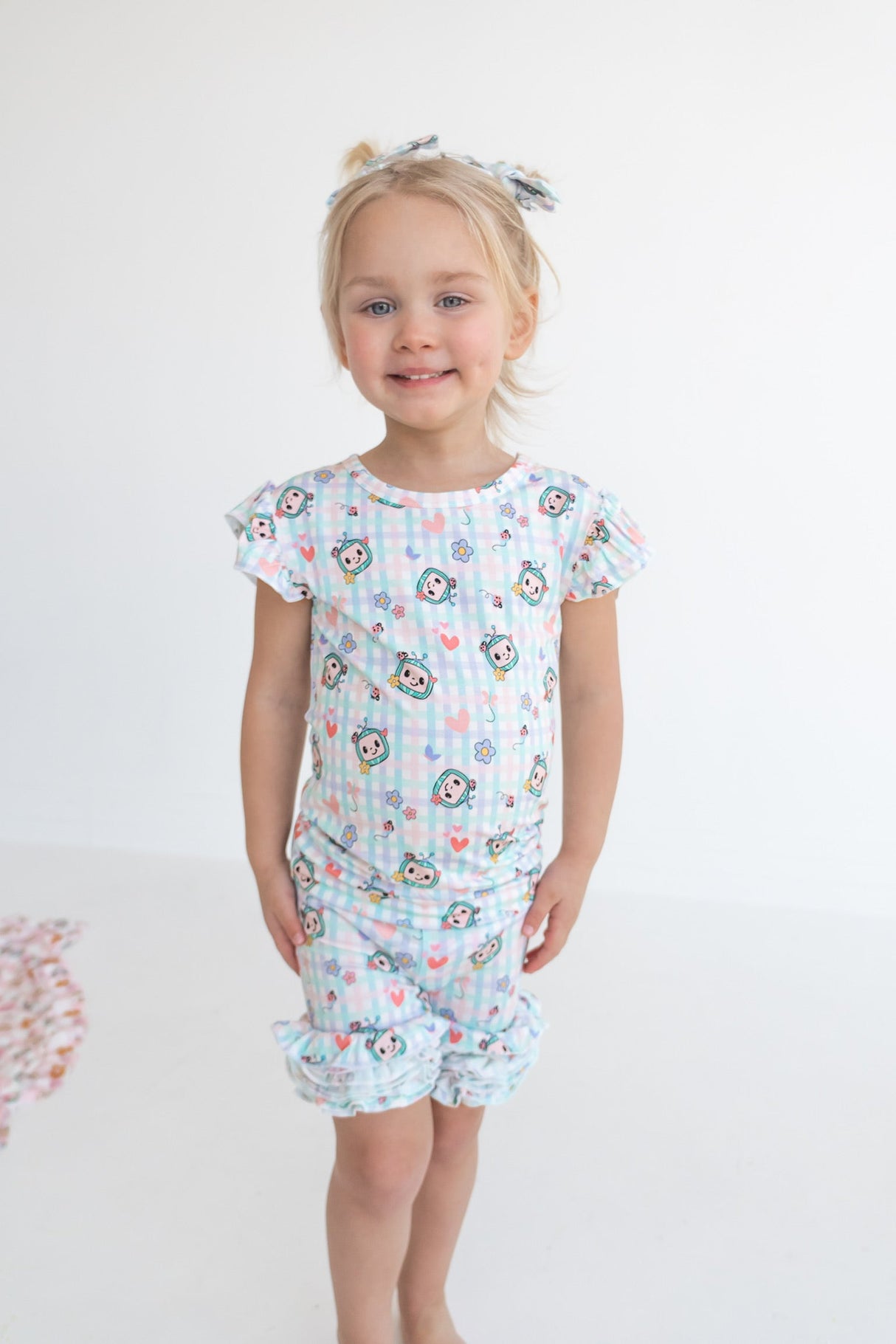 Dream Big Little Co x CoComelon SPRINGTIME MELON DREAM CAP SEEVE TOP from DREAM BIG LITTLE CO
