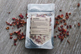 Rose Petal infused artisan culinary sugar from Beach House Teas