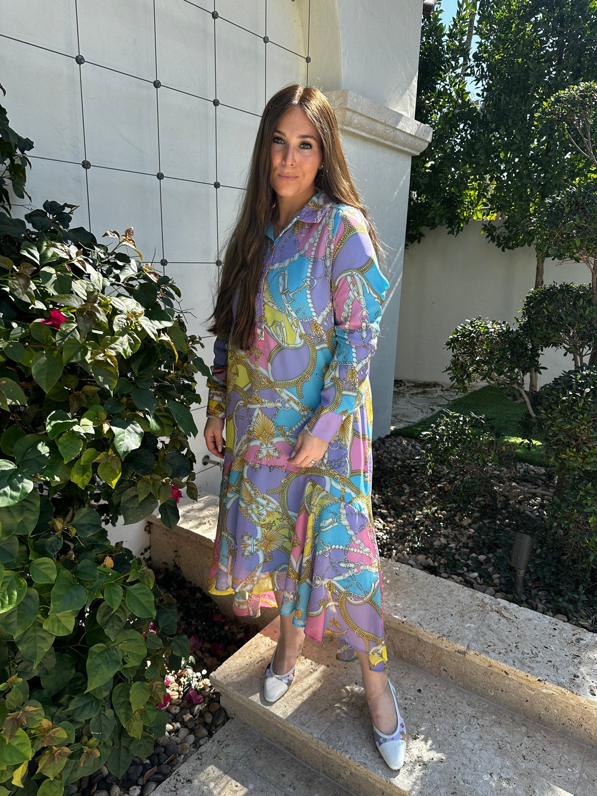 Multi Chain Dress From Drama NYC Plus