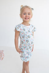 Dream Big Little Co x CoComelon SPRINGTIME MELON DREAM RUFFLE SHORTS from DREAM BIG LITTLE CO