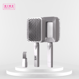 Self-cleaning 3D Deluxe Rectangular Hair Brush From BimeBeauty