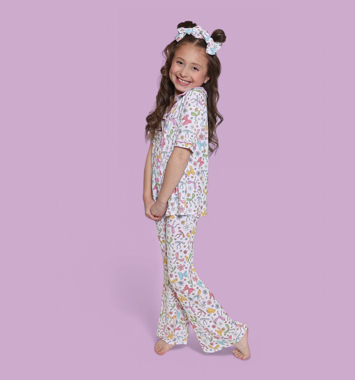 BOW GARDEN DREAM GIRL'S FLARE SET from DREAM BIG LITTLE CO