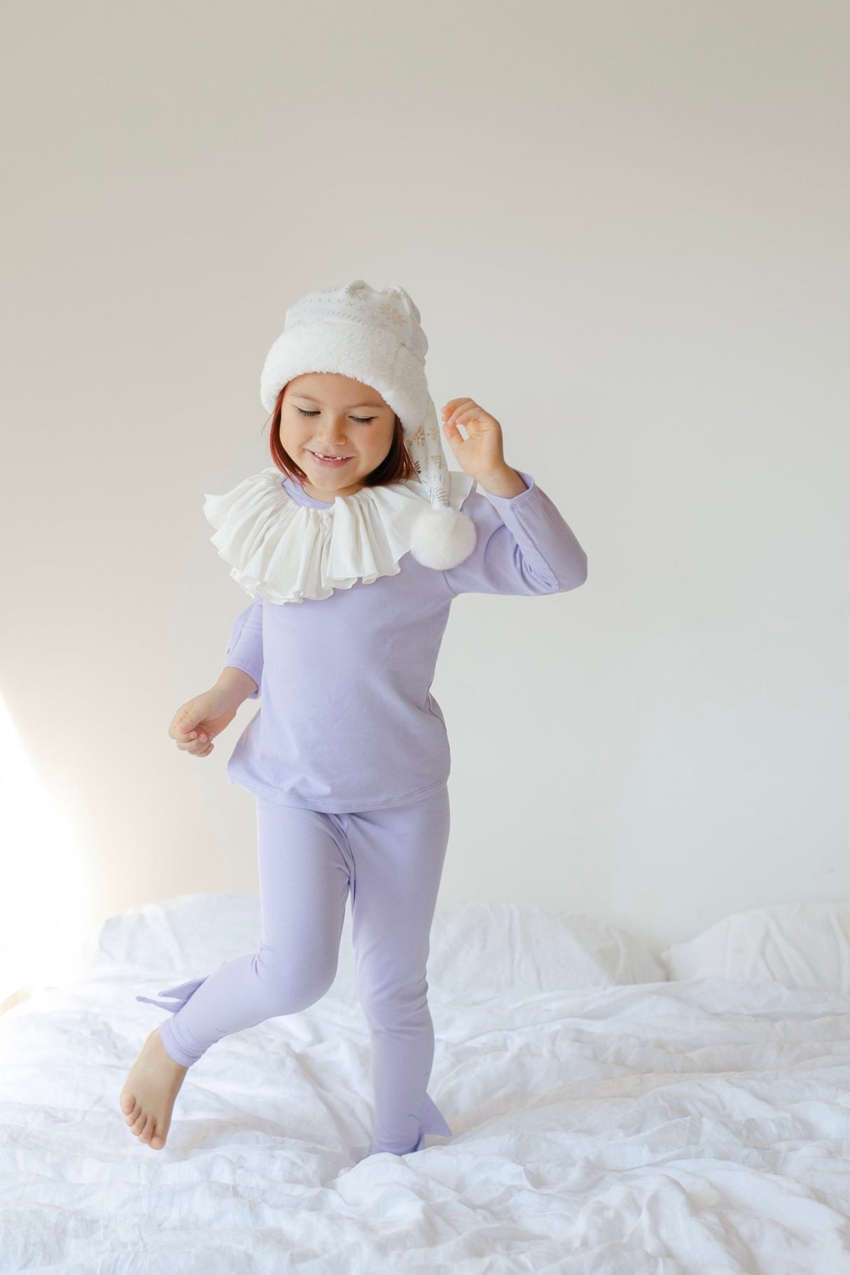 Pastel Purple Holiday Elf Pajama Costume from Band of the Wild