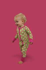 WILD DAISY CHECKERS DREAM ROMPER from DREAM BIG LITTLE CO