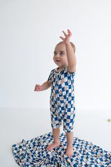 Dream Big Little Co x CoComelon  JJ STARRY NIGHT CHECKERS DREAM SHORTIE from DREAM BIG LITTLE CO