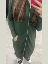 Easy Zip up Dress From Drama NYC Plus