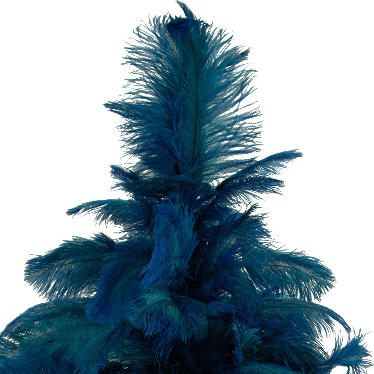 Blue Ostrich Feather Christmas Tree from Lee Display
