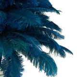 Blue Ostrich Feather Christmas Tree from Lee Display