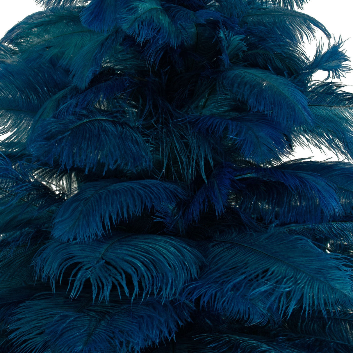 Blue Ostrich Feather Christmas Tree from Lee Display