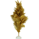 Brown Ostrich Feather Christmas Tree from Lee Display