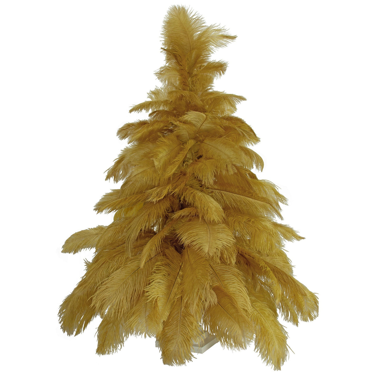 Brown Ostrich Feather Christmas Tree from Lee Display