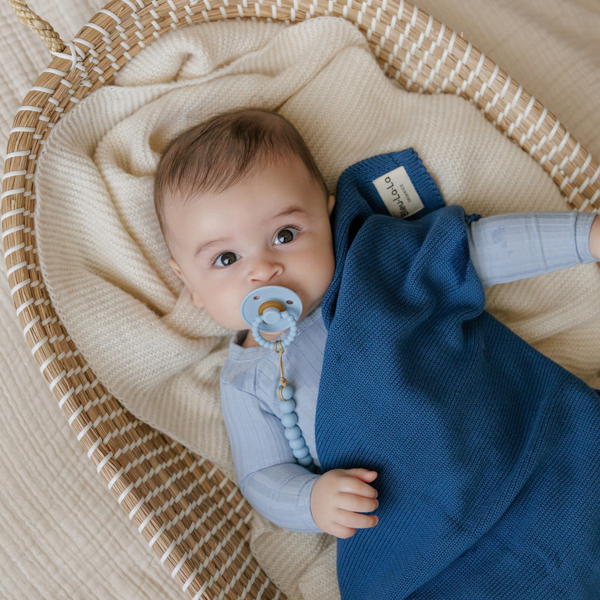 Luladream Pacifier + Clip Set from Bleu La La