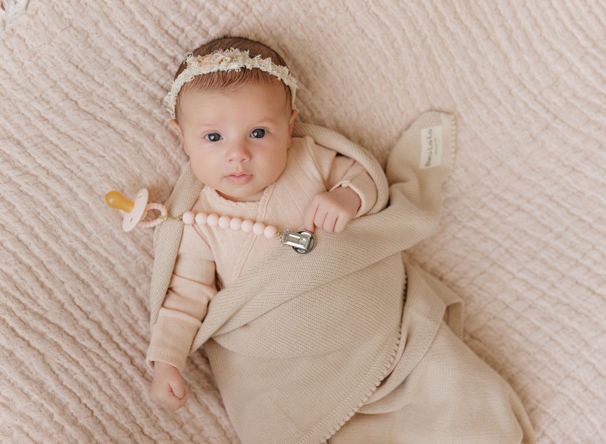 100% Cotton Organic Luxe Baby Blanket from Bleu La La