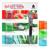 3 Pack Facial Therapy Gel Face Mask With Mask Applicator from Pursonic