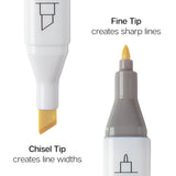 Double-Ended Alcohol Markers 24 Pastel Colors from KINGART