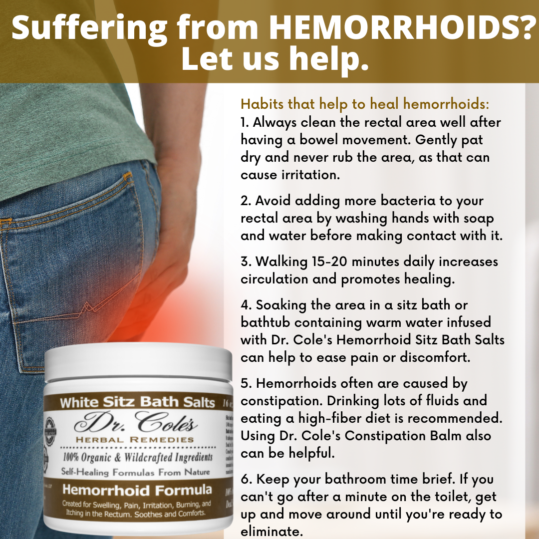 Dr. Cole's Hemorrhoid Salts White from COLEHERBALS