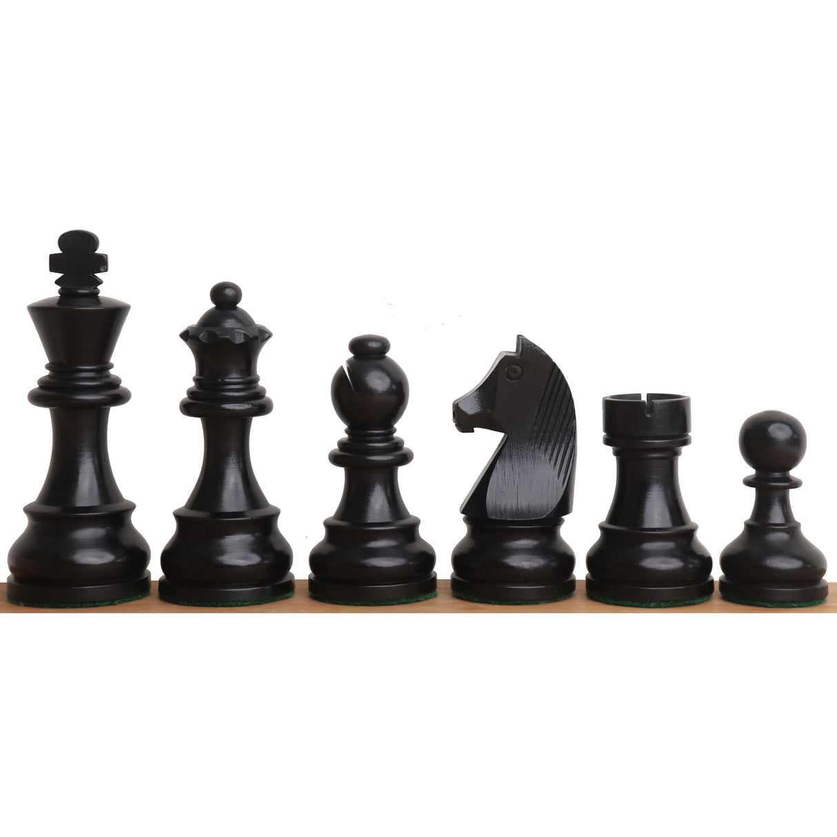 3.9" Tournament Chess Set Combo -Pieces in Ebonised boxwood with Board and Box from Royal Chess Mall