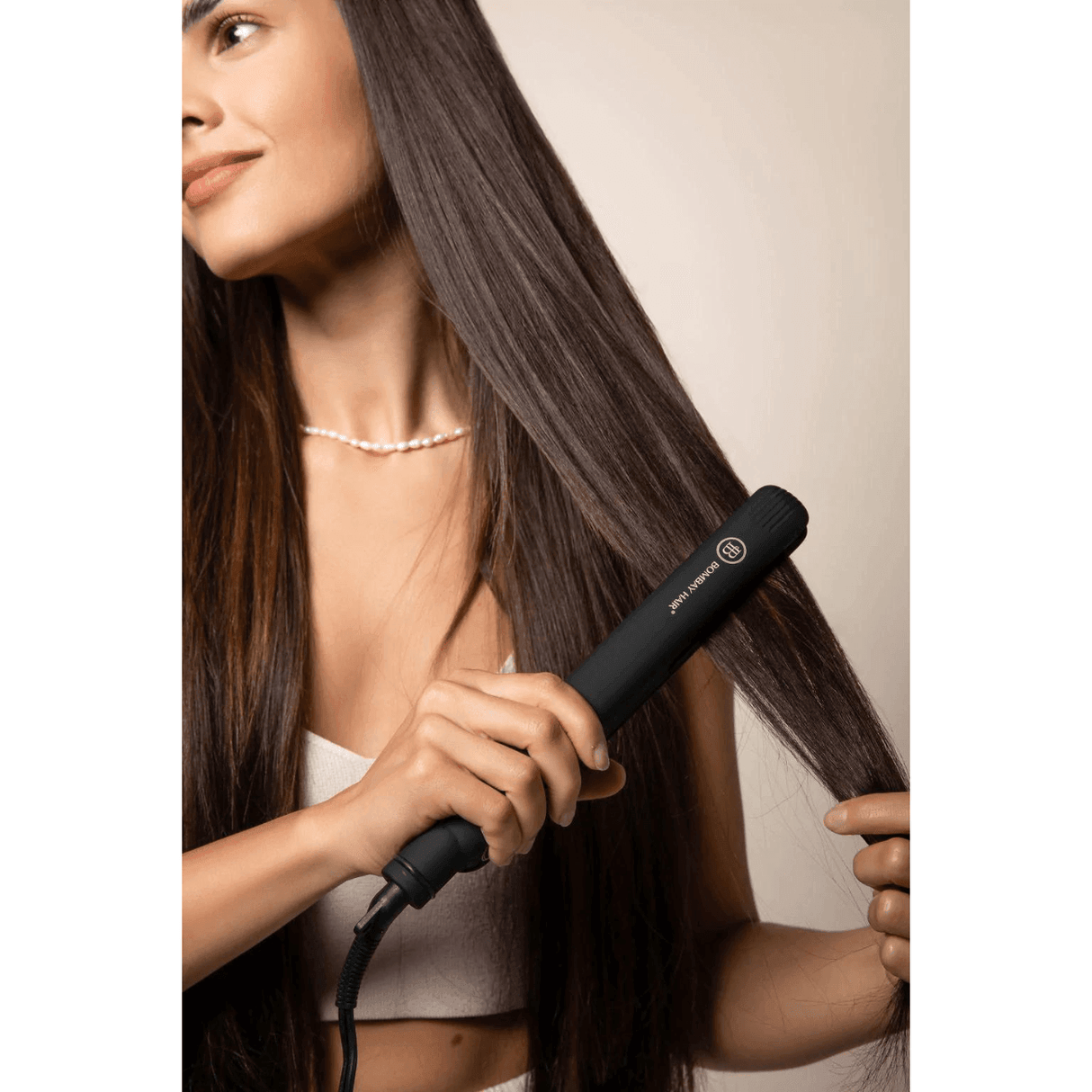Rose Gold Flat Iron (1") from BOMBAY HAIR