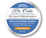Two Gourmet Body Butters: Unscented and Forest Bathing #17 from Dr. Cole's Herbal Remedies