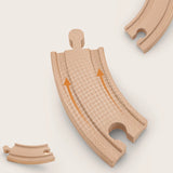Tiny Land® Wooden Track Trains 55 Pcs From Tiny Land