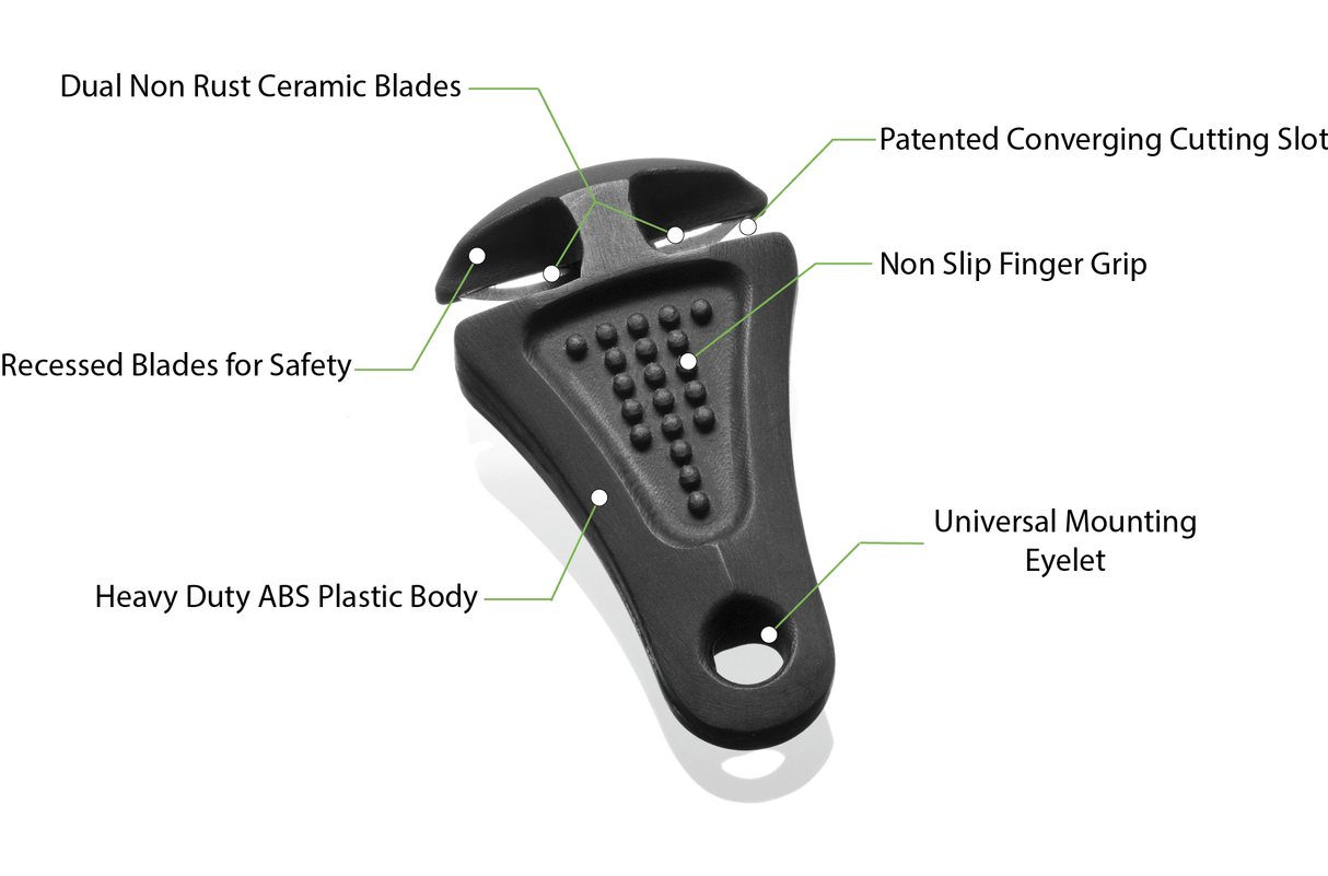 Line Cutterz Ceramic Blade Zipper Pull - Glow-in-the-Dark from Line Cutterz