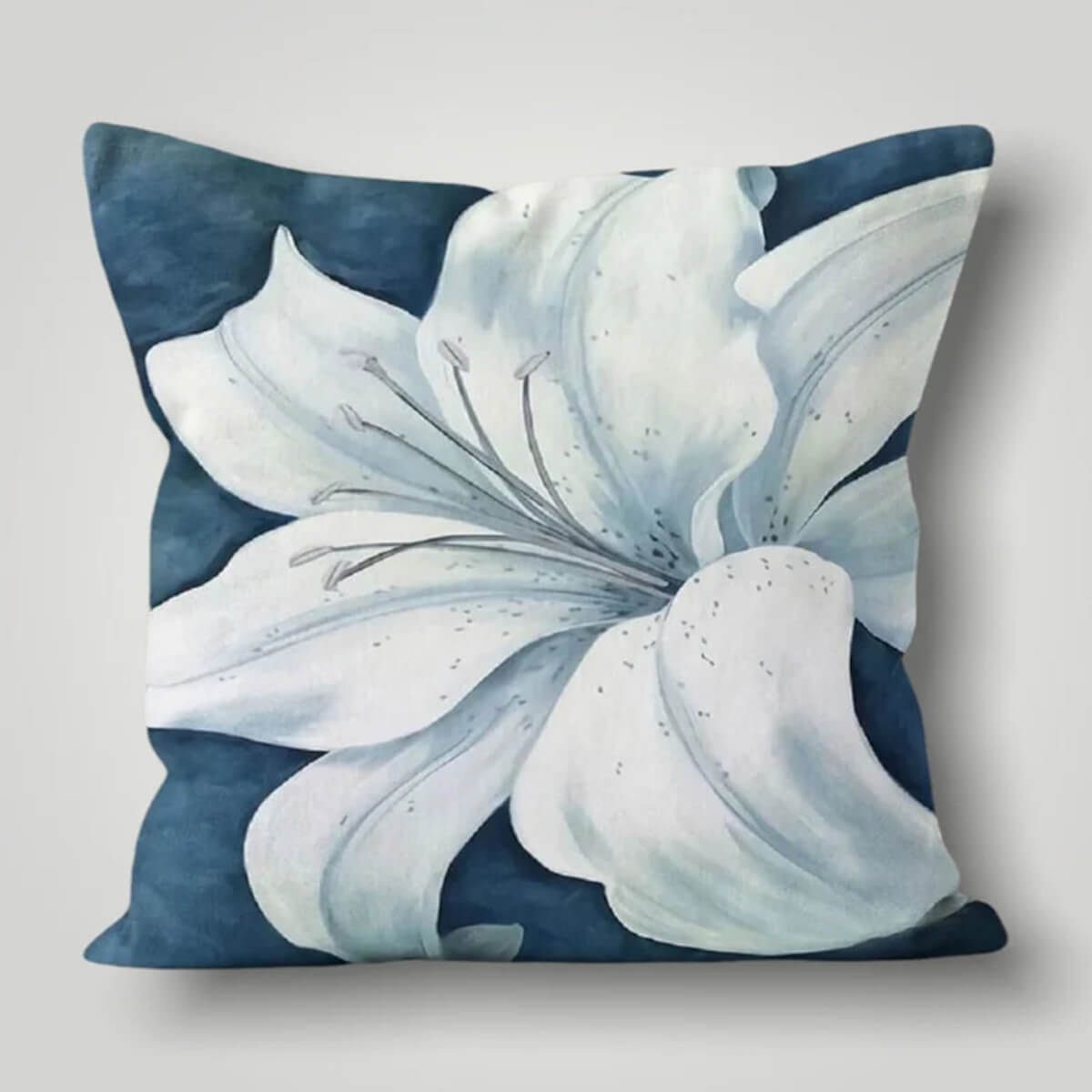 Grey Flower Cushion Cover from Moderny