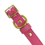 Plain Leather Dog Collar from Bonne et Filou